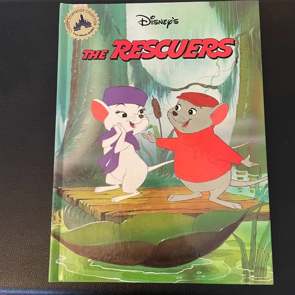 Vintage Disney Large Hardcover Picture Book - The Rescuers - Picture 1 of 6